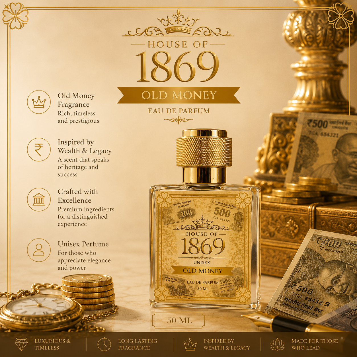 OLD Money Unisex Perfume - 50ml
